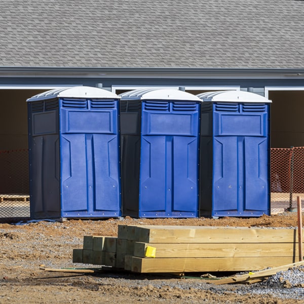 what is the maximum capacity for a single porta potty in Trinity Alabama
